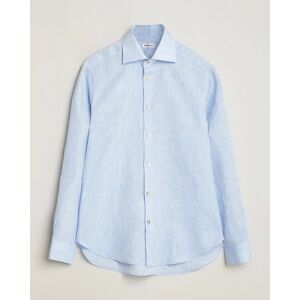 Kiton Linen Sport Shirt Light Blue