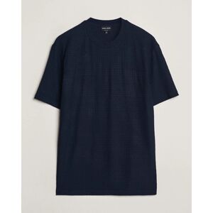 Giorgio Armani Short Sleeve Cashmere Stretch T-Shirt Navy