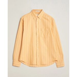GANT Regular Fit Archive Striped Oxford Shirt Medal Yellow