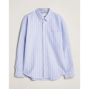 GANT Relaxed Fit Heritage Striped Oxford Shirt Blue/White