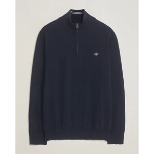 GANT Classic Cotton Half Zip Evening Blue