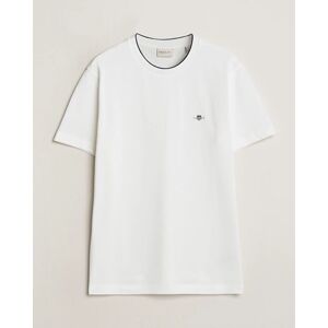 GANT Pique Crew Neck T-Shirt Eggshell