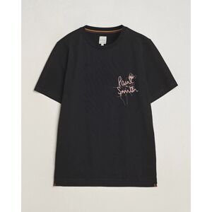 Paul Smith Organic Cotton Logo Crew Neck T-Shirt Black