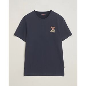 Morris Crew Neck Cotton T-Shirt Old Blue