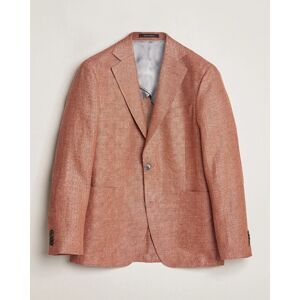 Oscar Jacobson Ferry Hopsack Hemp/Wool Blazer Orange