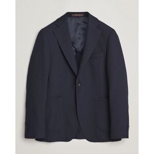 Oscar Jacobson Ferry Patch Soft Wool Blazer Navy