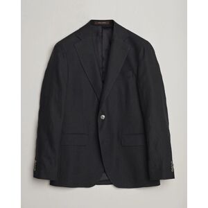 Oscar Jacobson Fogerty Linen Blazer Black