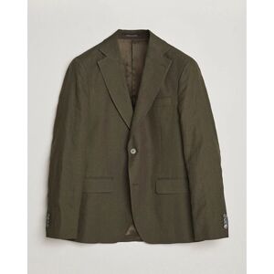 Oscar Jacobson Fogerty Linen Blazer Olive