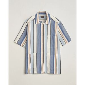 Oscar Jacobson Hanks Short Sleeve Striped Cotton Shirt Multi