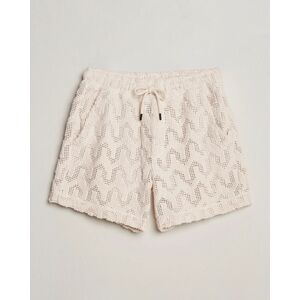 OAS Atlas Cuba Crochet Shorts Off White