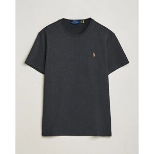 Polo Ralph Lauren Luxury Pima Cotton Crew Neck T-Shirt Black Heather