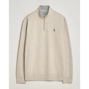 Polo Ralph Lauren Double Knit Half-Zip Sweater Tuscan Beige Heather