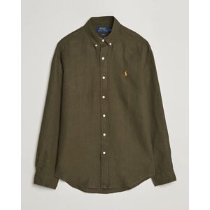 Polo Ralph Lauren Slim Fit Linen Button Down Shirt Armadillo