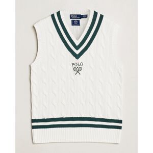 Polo Ralph Lauren Wimbledon Cricket Vest White/Moss Agate