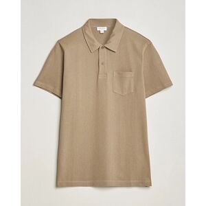 Sunspel Riviera Polo Shirt Dark Stone