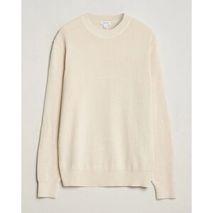 Waffle Stitch Crew Neck Ecru