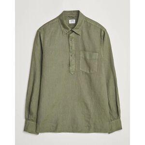 Aspesi Linen Popover Shirt Military