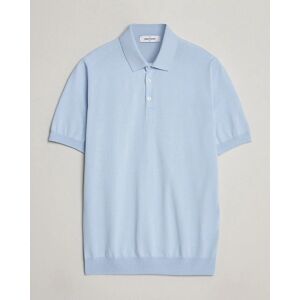 Gran Sasso Cotton Knitted Polo Light Blue