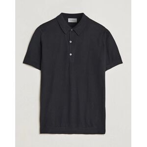 John Smedley Adrian Slim Fit Sea Island Polo Black