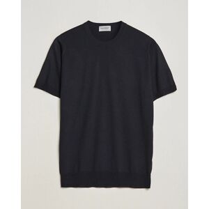 John Smedley Hilcote Wool/Sea Island Cotton T-Shirt Black