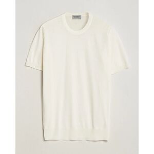 John Smedley Hilcote Wool/Sea Island Cotton T-Shirt Chalk White