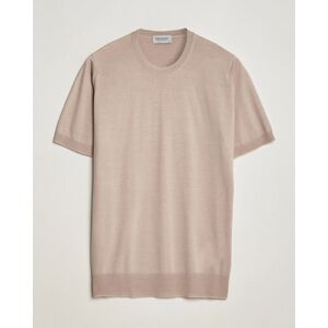 John Smedley Hilcote Wool/Sea Island Cotton T-Shirt Oat