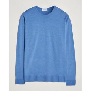 John Smedley Lundy Extra Fine Merino Crew Neck Riviera Blue