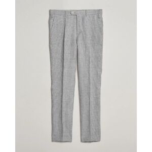 Brunello Cucinelli Pleated Houndstooth Trousers Light Grey