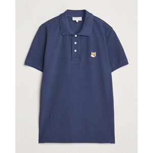 Maison Kitsune Fox Head Polo Ink Blue