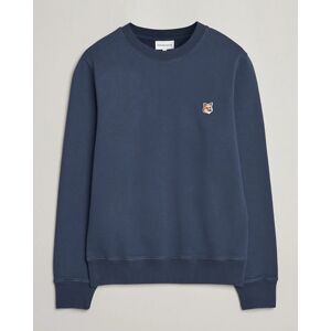 Maison Kitsune Fox Head Sweatshirt Ink Blue