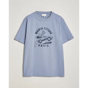Maison Kitsune Racing Fox T-Shirt Duster Blue