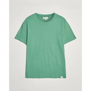 Merz b. Schwanen Organic Cotton Washed Crew Neck T-Shirt Grass Green