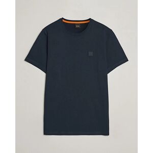 Boss ORANGE Tales Logo Crew Neck T-Shirt Dark Blue