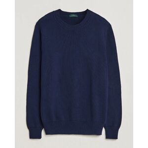 Zanone Soft Cotton Crewneck Sweater Navy