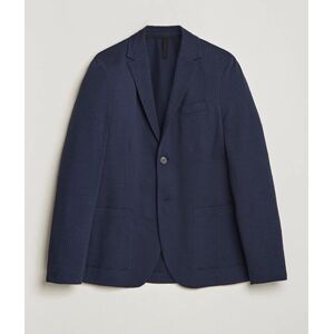 Harris Wharf London Coolmax Seersucker Blazer Navy