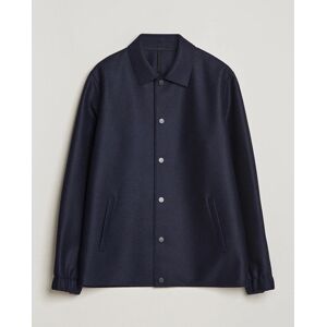 Harris Wharf London Light Pressed Wool Coach Jacket Navy