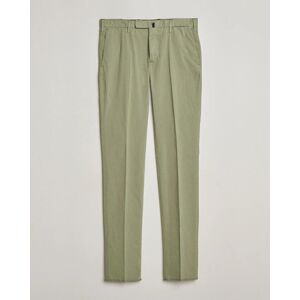 Incotex Slim Fit Washed Cotton Comfort Trousers Olive