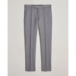 Incotex Slim Fit Tropical Wool Trousers Light Grey