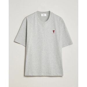 AMI Heart Logo T-Shirt Heather Grey