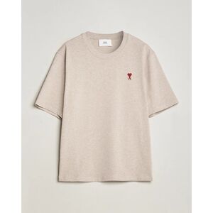 AMI Heart Logo T-Shirt Heather Light Beige