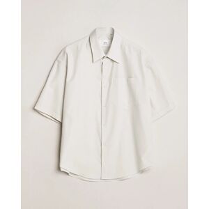 AMI Boxy Fit Short Sleeve Shirt Chalk White