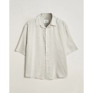 AMI Boxy Fit Striped Short Sleeve Shirt Chalk/Sage