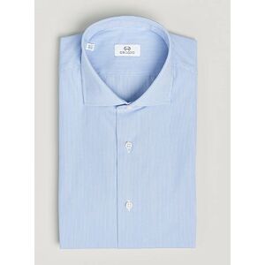 Grigio Cotton Poplin Dress Shirt Light Blue Stripe