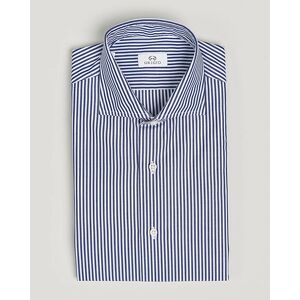 Grigio Cotton Poplin Dress Shirt Blue Stripe