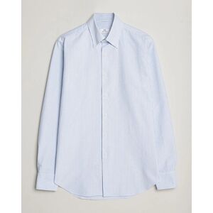 Grigio Oxford Button Down Shirt Light Blue Stripe