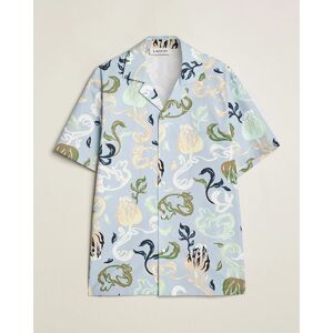 Lanvin Printed Bowling Shirt Azur