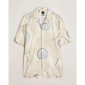 Boss ORANGE Rayer Short Sleeve Printed Shirt Light Beige