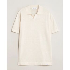 Les Deux Emmanuel Linen/Cotton Polo Knit Ivory