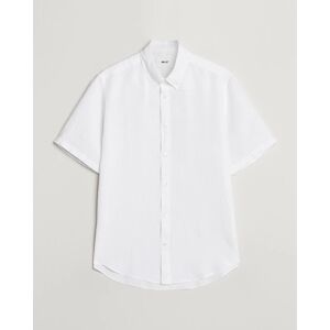NN07 Arne Linen Short Sleeve Shirt White
