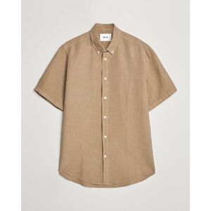 NN07 Arne Linen Short Sleeve Shirt Greige